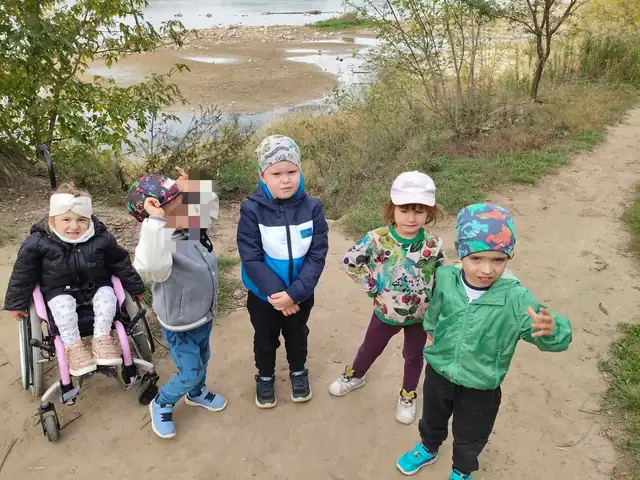 Liski na spacerze nad Wisłą