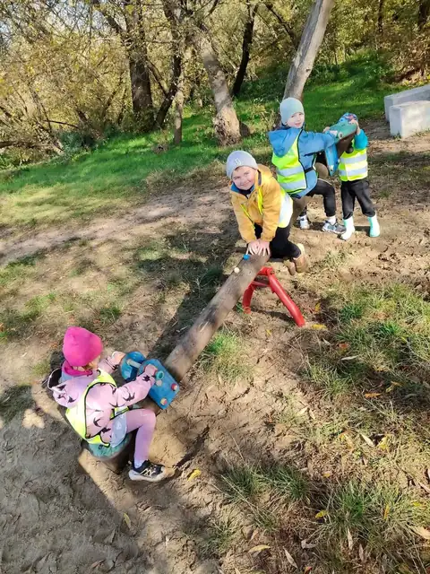 Zabawa na huśtawce-ważce