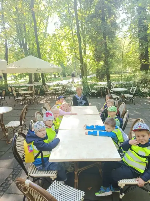 Gofry w parkowej kawiarni