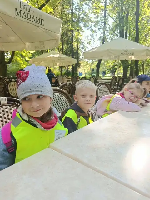 Gofry w parkowej kawiarni