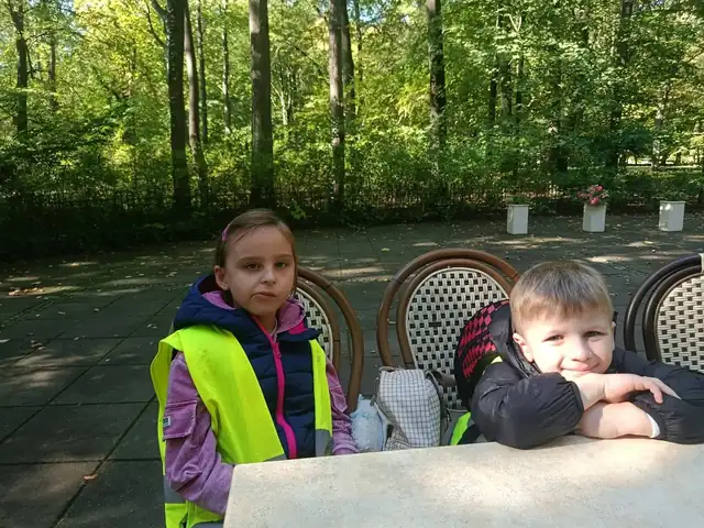 Gofry w parkowej kawiarni